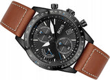Hugo Boss Pilot Black Dial Brown Leather Strap Watch for Men - 1513851 Buy Now By Hugo Boss