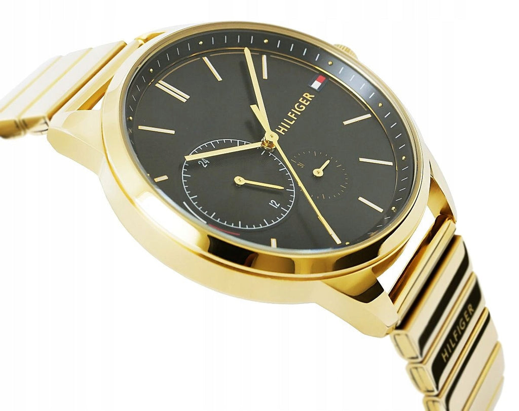Tommy Hilfiger Brooke Black Dial Gold Steel Strap Watch for Women - 1782019 Buy Now By Tommy Hilfiger