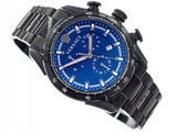Versace V-Ray Chronograph Quartz Blue Dial Black Steel Strap Watch For Men - VE2I00521 Buy Now By Versace