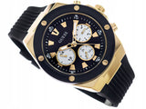 Guess Poseidon Chronograph Black Dial Black Rubber Strap Watch for Men - GW0057G1 Buy Now By Guess