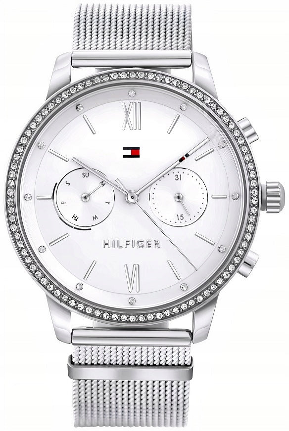Tommy Hilfiger Blake Diamonds Silver Dial Silver Mesh Bracelet Watch for Women - 1782301 Buy Now By Tommy Hilfiger