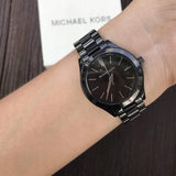 Michael Kors Mini Slim Runway Black Dial Black Steel Strap Watch for Women - MK3587 Buy Now By Michael Kors