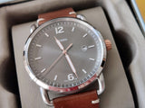 Fossil Commuter Grey Dial Brown Leather Strap Watch for Men - FS5417 Buy Now By Fossil