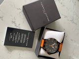 Tommy Hilfiger Cole Black Dial Orange Rubber Strap Watch for Men - 1790985 Buy Now By Tommy Hilfiger