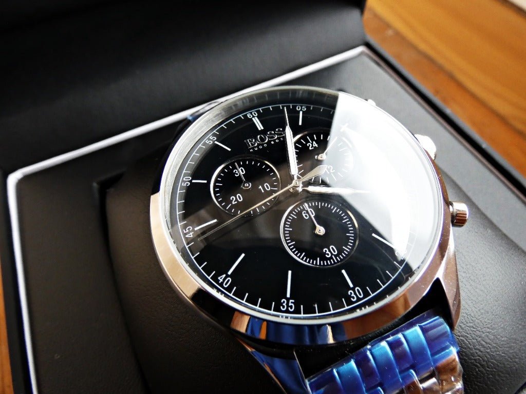 Hugo Boss Companion Black Dial Silver Steel Strap Watch for Men - 1513652 Buy Now By Hugo Boss