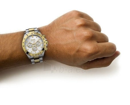 Hugo Boss Ikon Chronograph Silver Dial Two Tone Steel Strap Watch for Men - 1512960 Buy Now By Hugo Boss