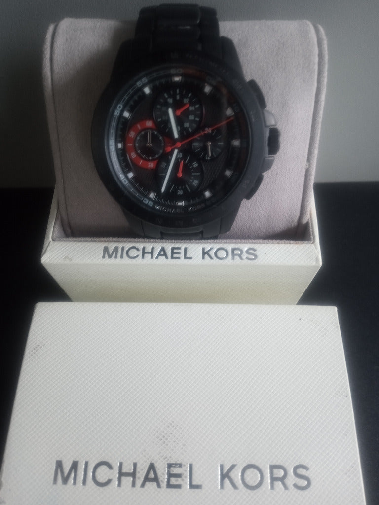 Michael Kors Ryker Chronograph Black Dial Black Steel Strap Watch For Men - MK8529 Buy Now By Michael Kors