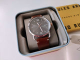 Fossil Commuter Grey Dial Brown Leather Strap Watch for Men - FS5417 Buy Now By Fossil