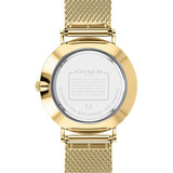 Coach Charles Black Dial Gold Mesh Bracelet Watch for Men - 14602440 Buy Now By Coach