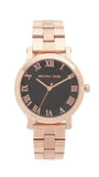 Michael Kors Noire Black Dial Rose Gold Steel Strap Watch for Women - MK3585 Buy Now By Michael Kors