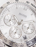 Hugo Boss Novia Chronograph Silver Dial Silver Steel Strap Watch for Women - 1502616 Buy Now By Hugo Boss
