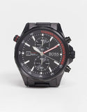 Hugo Boss Globetrotter Black Dial Black Steel Strap Watch for Men - 1513825 Buy Now By Hugo Boss
