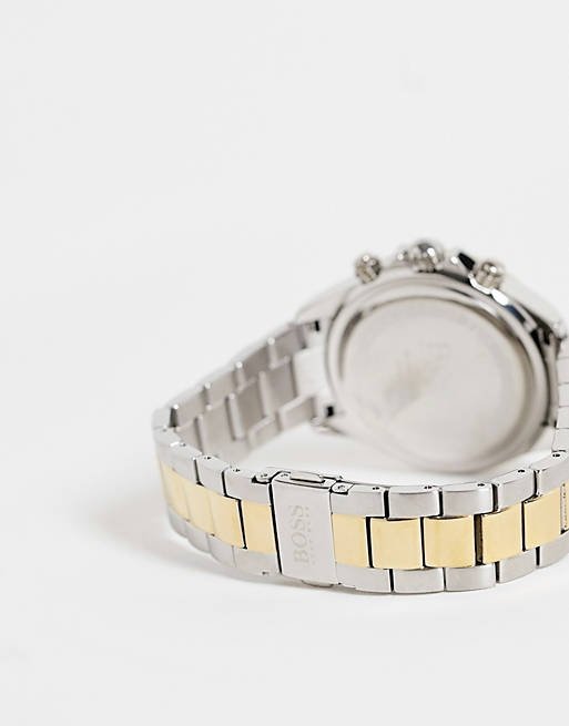 Hugo Boss Novia Gold Dial Two Tone Steel Strap Watch for Women - 1502618 Buy Now By Hugo Boss