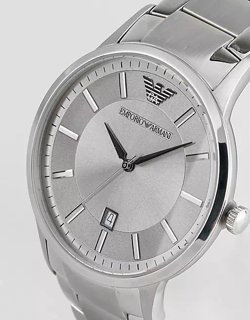Emporio Armani Classic Quartz Silver Dial Silver Steel Strap Watch For Men - AR2478 Buy Now By Emporio Armani