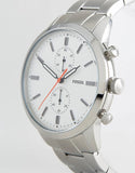 Fossil Townsman White Dial Silver Steel Strap Watch for Men - FS5346 Buy Now By Fossil