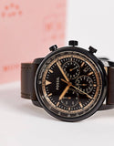 Fossil Goodwin Chronograph Brown Dial Brown Leather Strap Watch for Men - FS5529 Buy Now By Fossil