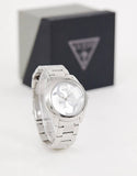 Guess G-Twist Silver Dial Silver Steel Strap Watch for Women - W1082L1 Buy Now By Guess