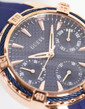 Guess Analog Quartz Blue Dial Blue Rubber Strap Watch For Women - W0562L3 Buy Now By Guess