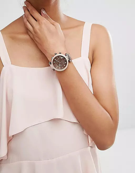 Michael Kors Parker Analog Quartz Brown Dial Brown Steel Strap Watch For Women - MK6378 Buy Now By Michael Kors