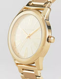 Michael Kors Hartman Quartz Gold Dial Gold Steel Strap Watch For Women - MK3490 Buy Now By Michael Kors