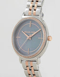 Michael Kors Cinthia Mother of Pearl Grey Dial Two Tone Steel Strap Watch for Women - MK3642 Buy Now By Michael Kors