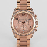 Michael Kors Blair Rose Gold Dial Rose Gold Steel Strap Watch for Women - MK5263 Buy Now By Michael Kors