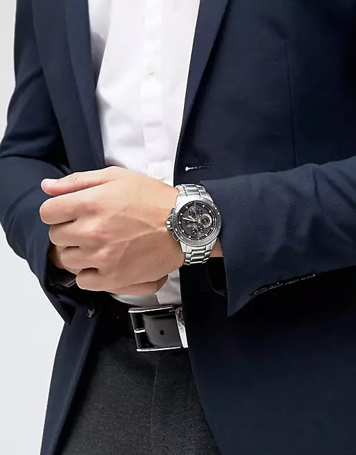 Michael Kors Ryker Chronograph Black Dial Silver Steel Strap Watch For Men - MK8528 Buy Now By Michael Kors