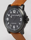 Michael Kors Paxton Analog Black Dial Brown Rubber Strap Watch For Men - MK8502 Buy Now By Michael Kors