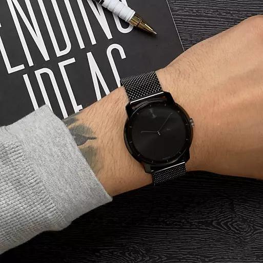 Movado Bold Black Dial Black Mesh Bracelet Watch For Men - 3600261 Buy Now By Movado