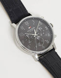 Tommy Hilfiger Daniel Black Dial Black Leather Strap Watch for Men - 1710381 Buy Now By Tommy Hilfiger