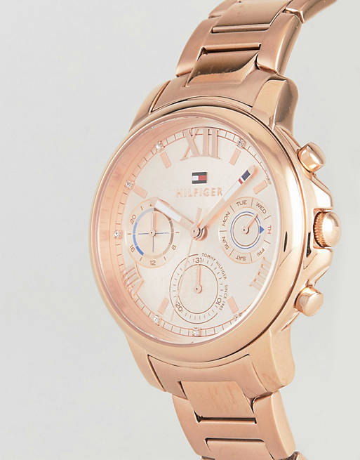 Tommy Hilfiger Claudia Rose Gold Dial Rose Gold Steel Strap Watch for Women - 1781743 Buy Now By Tommy Hilfiger