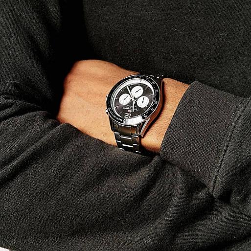 Tommy Hilfiger Luke Quartz Black Dial Silver Steel Strap Watch for Men - 1791120 Buy Now By Tommy Hilfiger