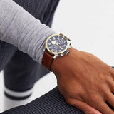 Tommy Hilfiger Sport Multifunction Blue Dial Brown Leather Strap Watch for Men - 1791137 Buy Now By Tommy Hilfiger