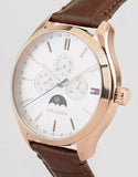 Tommy Hilfiger Oliver Chronograph White Dial Brown Leather Strap Watch for Men - 1791306 Buy Now By Tommy Hilfiger