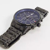 Tommy Hilfiger Kyle Quartz Blue Dial Black Steel Strap Watch for Men - 1791633 Buy Now By Tommy Hilfiger