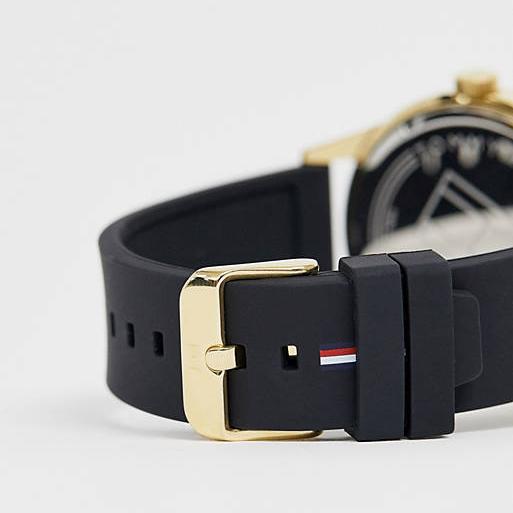 Tommy Hilfiger Austin Black Dial Black Rubber Strap Watch for Men - 1791636 Buy Now By Tommy Hilfiger