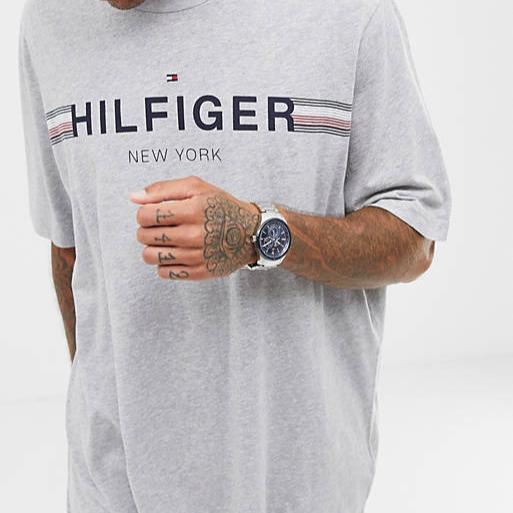 Tommy Hilfiger Austin Blue Dial Silver Steel Strap Watch for Men - 1791640 Buy Now By Tommy Hilfiger