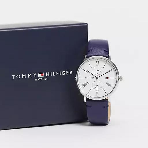 Tommy Hilfiger Jenna White Dial Blue Leather Strap Watch for Women - 1782072 Buy Now By Tommy Hilfiger