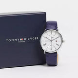 Tommy Hilfiger Jenna White Dial Blue Leather Strap Watch for Women - 1782072 Buy Now By Tommy Hilfiger