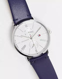 Tommy Hilfiger Jenna White Dial Blue Leather Strap Watch for Women - 1782072 Buy Now By Tommy Hilfiger