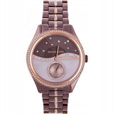Michael Kors Lauryn Rose Gold Dial Brown Steel Strap Watch for Women - MK3757 Buy Now By Michael Kors