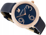 Swarovski Crystal Frost Blue Dial Blue Leather Strap Watch for Women - 5484061 Buy Now By Swarovski