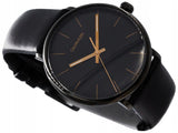 Calvin Klein High Noon Quartz Black Dial Black Leather Strap Watch for Men - K8M214CB Buy Now By Calvin Klein