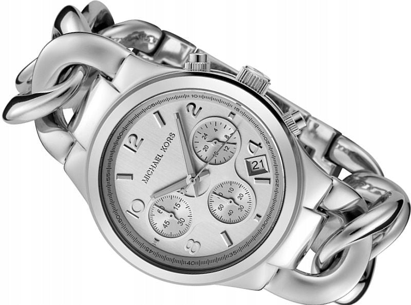 Michael Kors Runway Twist Silver Dial Silver Stainless Steel Strap Watch for Women - MK3149 Buy Now By Michael Kors