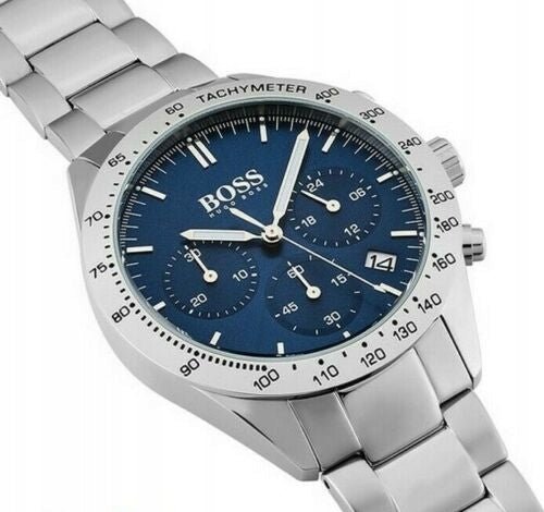 Hugo Boss Talent Blue Dial Silver Steel Strap Watch for Men - 1513582 Buy Now By Hugo Boss