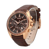 Hugo Boss Driver Chronograph Brown Dial Brown Leather Strap Watch For Men - HB1513093 Buy Now By Hugo Boss