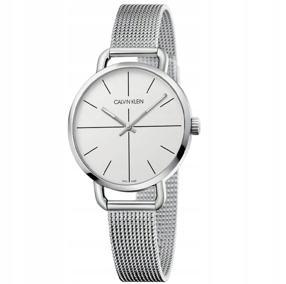 Calvin Klein Even White Dial Silver Mesh Bracelet Watch for Women - K7B23126 Buy Now By Calvin Klein