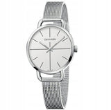 Calvin Klein Even White Dial Silver Mesh Bracelet Watch for Women - K7B23126 Buy Now By Calvin Klein