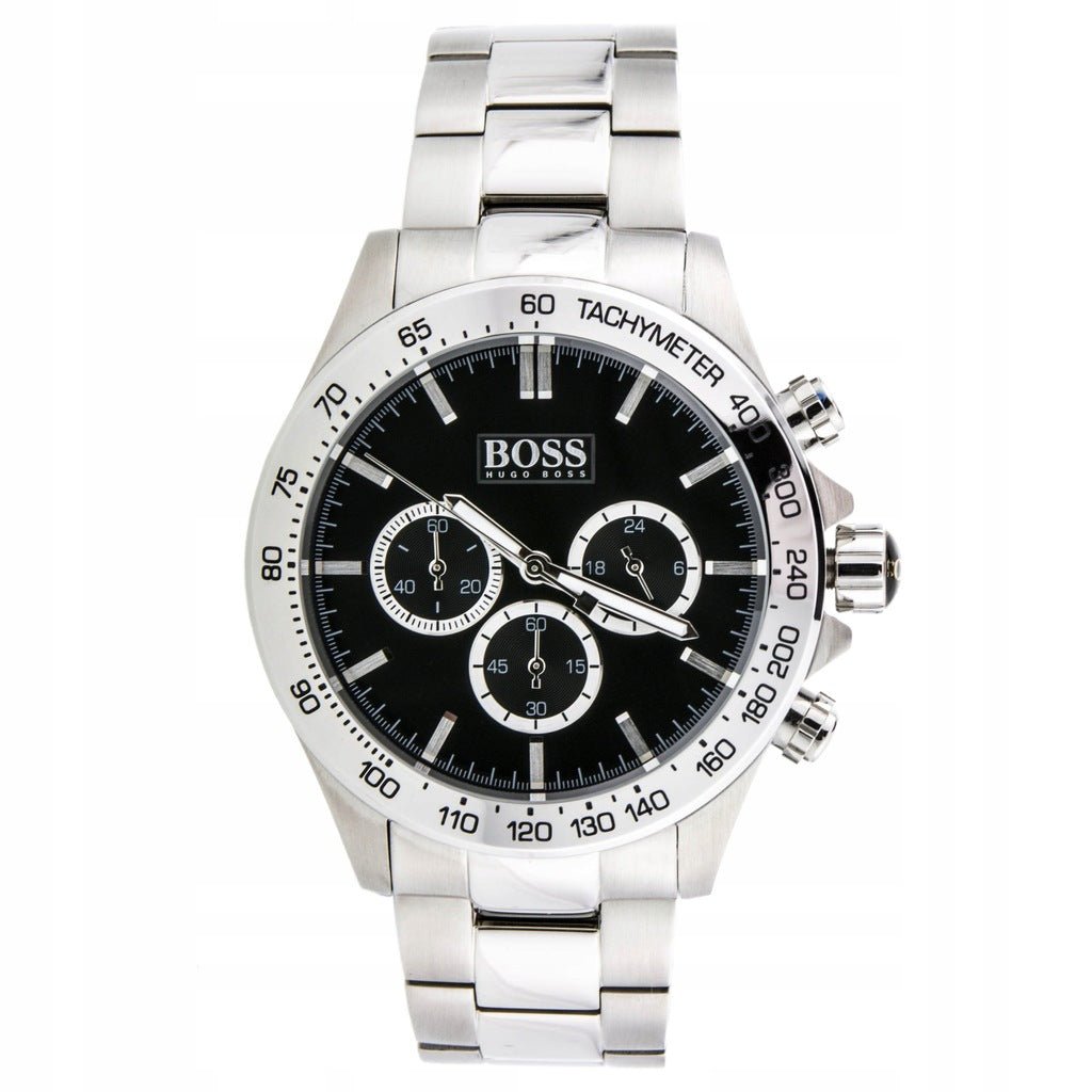 Hugo Boss Ikon Black Dial Silver Steel Strap Watch for Men - 1512965 Buy Now By Hugo Boss