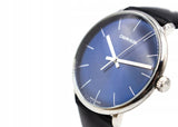 Calvin Klein High Noon Quartz Blue Dial Black Leather Strap Watch for Men - K8M211CN Buy Now By Calvin Klein